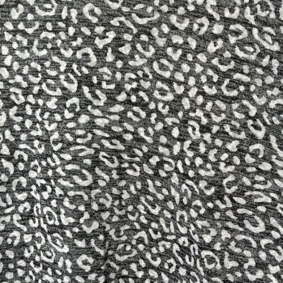 Yarn & Sea Gray White Cheetah Print Lightweight Open Jacket Size Large - Picture 4 of 4